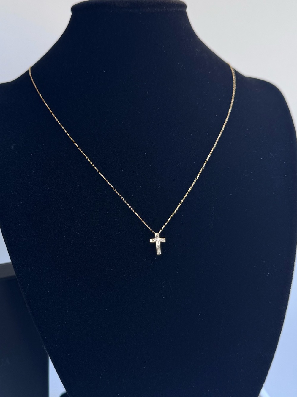 DRD Dana Rebecca Diamond Cross Necklace | 14K Yellow Gold | 18” - Picture 3 of 8